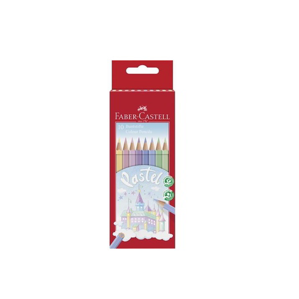 FABER-CASTELL Buntstift pastell 10er Kartonetui