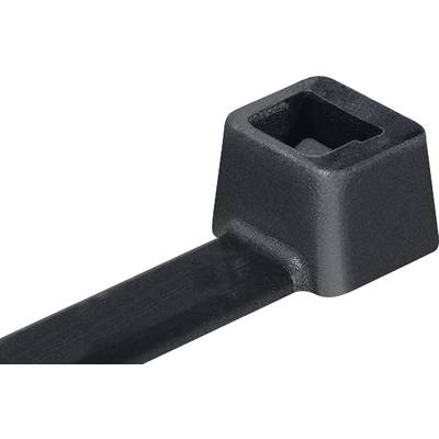 HellermannTyton 138-01980 UB1-PA66-BK Kábelkötöző 100 mm 2.50 mm Fekete 1000 db (138-01980)