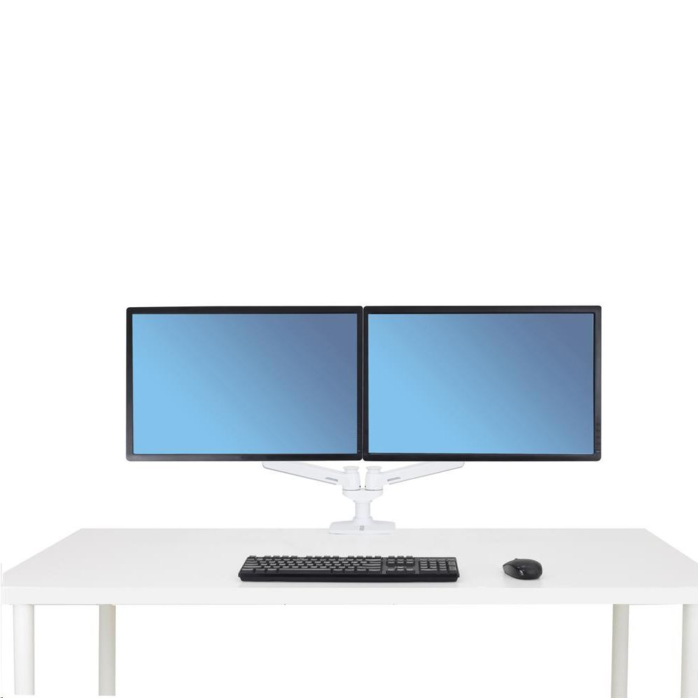 Ergotron LX Dual Side-by-Side Arm monitortartó asztali kar 27" fehér (45-491-216) (45-491-216)