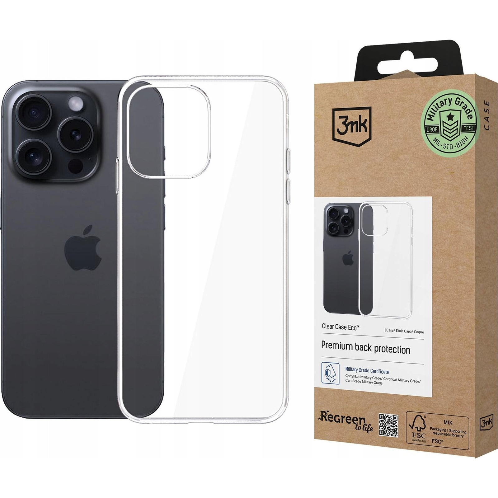 3mk Átlátszó Telefontok Eco GRS CU 1304127 Apple iPhone 16 pro max (5903108597074)