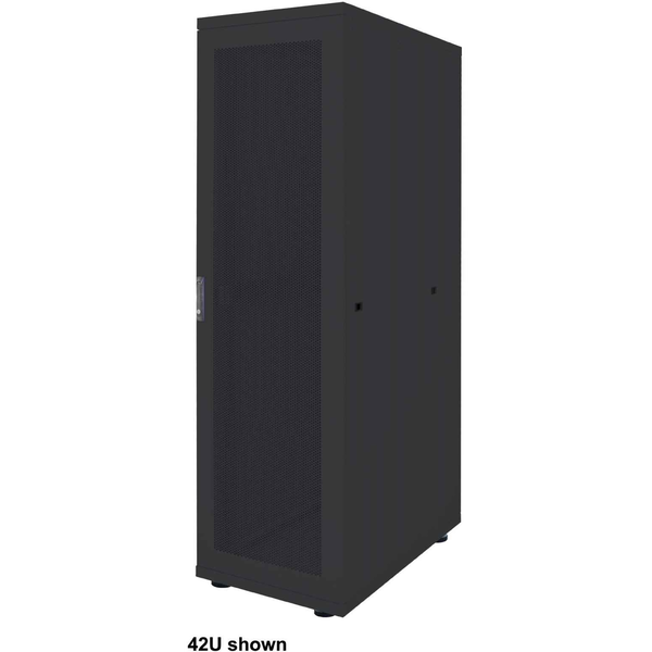 Intellinet 715447 шкаф за монтиране на апаратура 36U Самостоятелно стояща поставка Черен