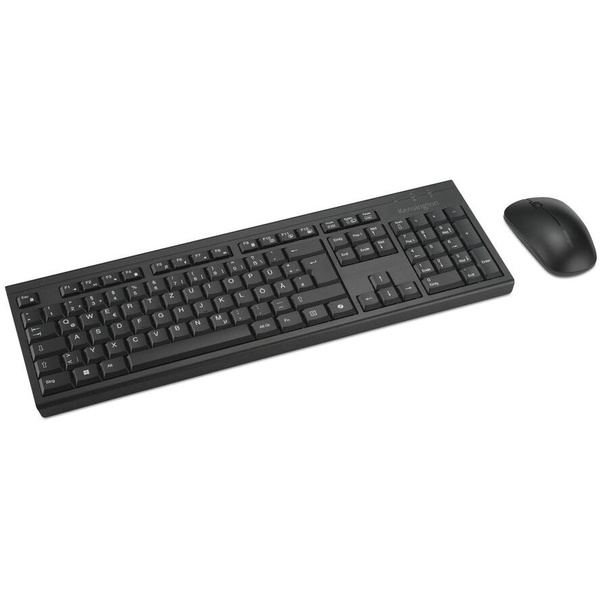 Kensington KM270 EQ klávesnica Obsahuje myš Kancelária RF Wireless + Bluetooth QWERTZ Nemecký Čierna