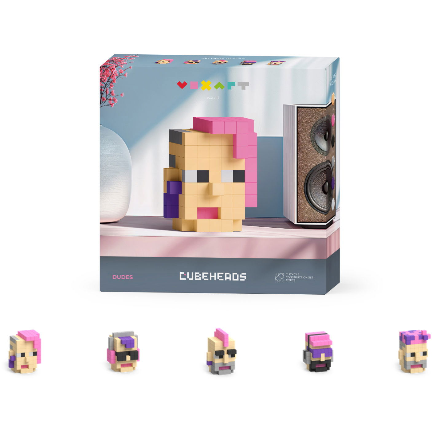 Pixio Voxart - Cubeheads - Dudes, Smart Pixel (VA-81301)