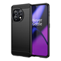 Szilikon telefonvédő (ütésállóság, légpárnás sarok, szálcsiszolt, karbon minta) FEKETE OnePlus 11 5G "Gigapack csomagolás" (GP-136870)
