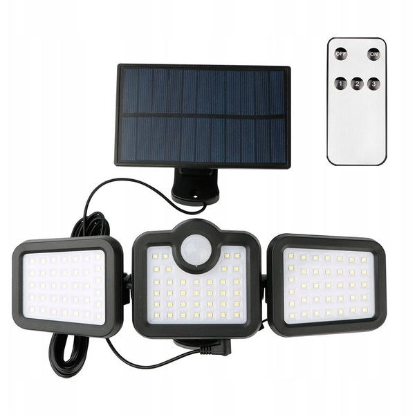 SUNARI Solar Lamp LED FLS-04 108*SMD PIR 10W 800lm 6000K 2400mAh Li-Ion Forever Light
