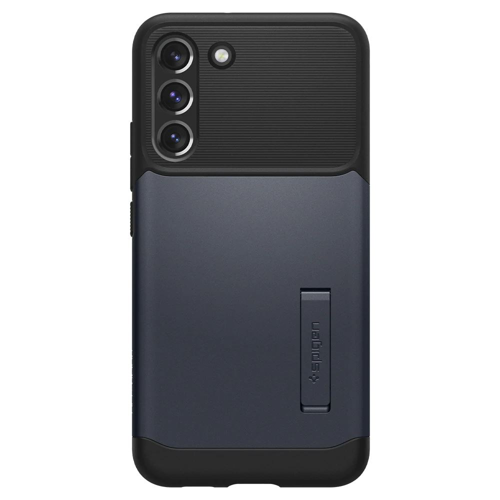 Spigen Slim Armor Samsung Galaxy S22 Plus 5G tok Metal Slate - fekete-kék (ACS03978) (ACS03978)