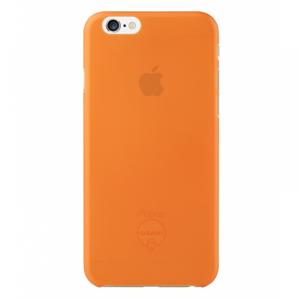 Ozaki OZAKI-OC555OG ocoat 0.3 jelly iPhone 6/6S hátlap tok + Kijelzővédő fólia - Narancs (OZAKI-OC555OG)
