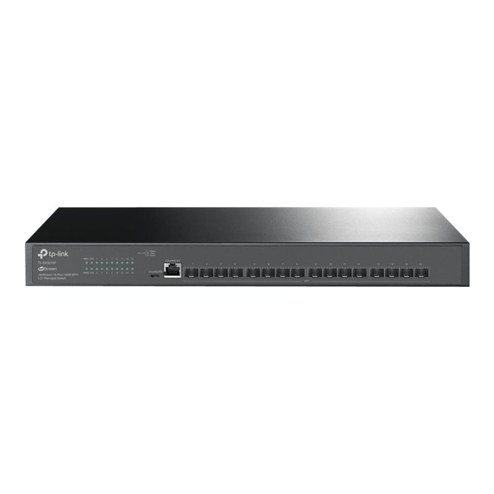 TP-Link TL-SX3016F sieťový prepínač Riadený L2/L2+ Žiadny Čierna (TL-SX3016F)
