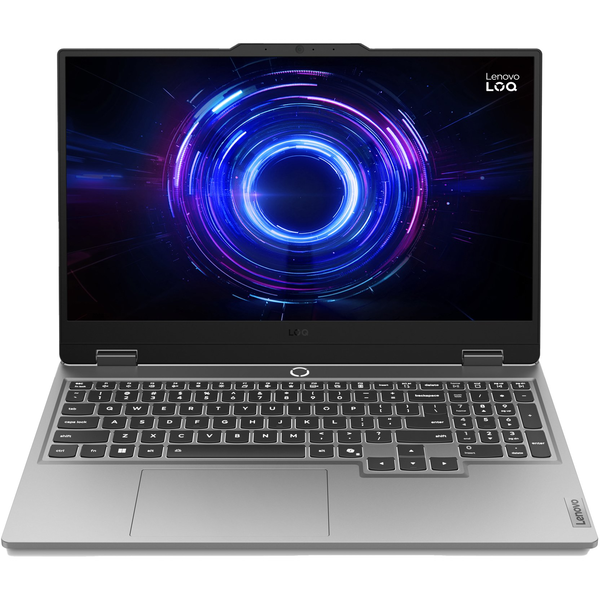 Lenovo LOQ 15IRX10 Intel® Core™ i7 i7-13650HX Laptop 39,6 cm (15.6") Fuld HD 16 GB DDR5-SDRAM 1 TB SSD NVIDIA GeForce RTX 5070 Wi-Fi 6 (802.11ax) Windows 11 Home Engelsk Grå