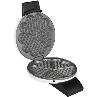 Cloer (1621) Szív alakú palacsintasütő Manuális hőmérséklet beállítással Fehér, Fekete (1621)