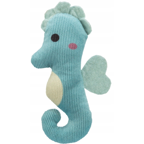 Trixie 45684 Cicajáték Plüss Csikóhal Macskamentával 11 cm – 1 db, Véletlen Szín