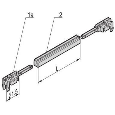 nVent SCHROFF 24568381 Vezetősínek 1 db