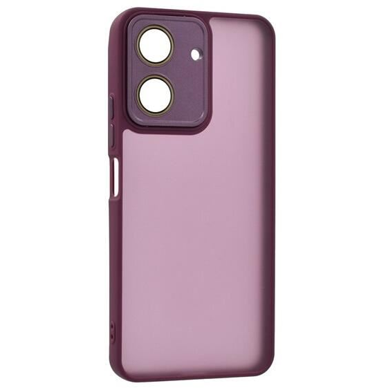 Gigapack Xiaomi Poco C65 szilikon tok akril hátlappal lila (GP-153409) (GP-153409)