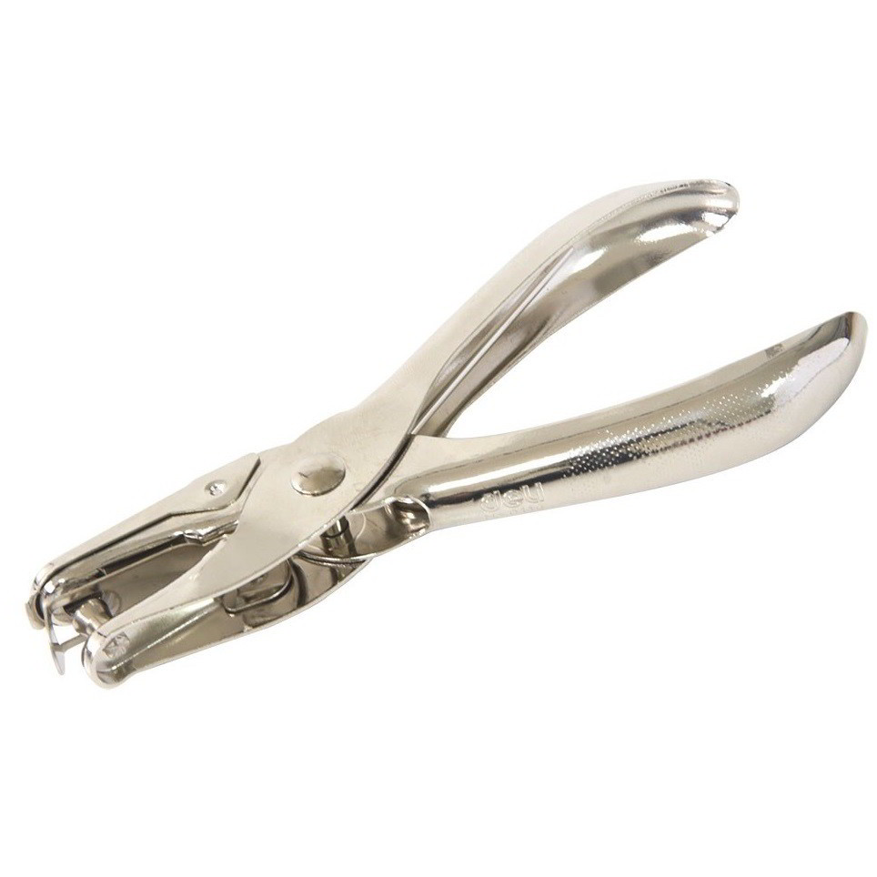 Deli Egylyukú 8 lapos fém lyukasztó - Ezüst (DEL00114)