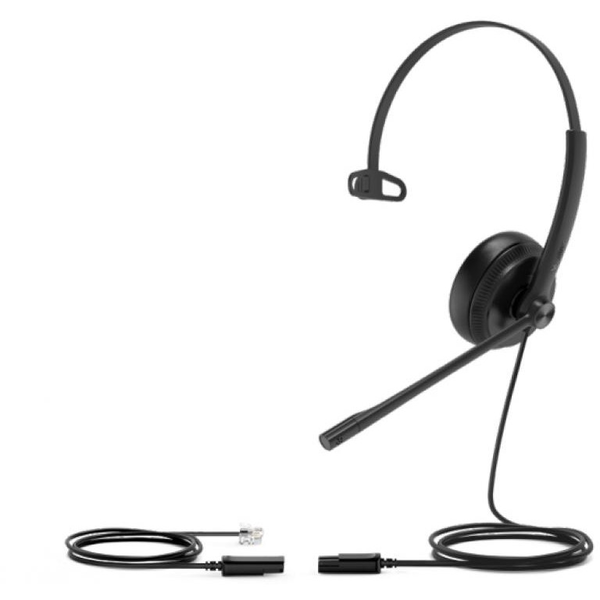 Yealink YHS34 Lite моно кабелни слушалки, черни
