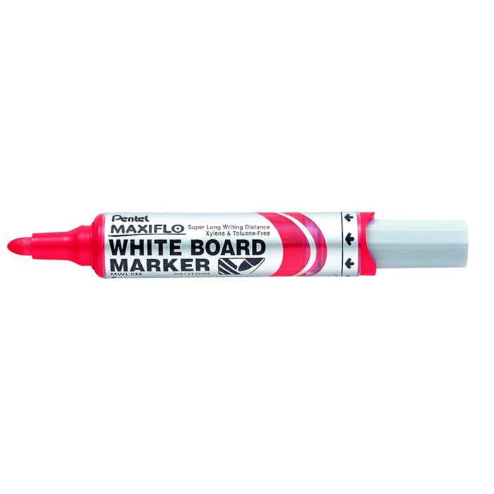 Pentel Maxiflo MWL5M 2,5mm Táblamarker - Piros (MWL5M-BO)