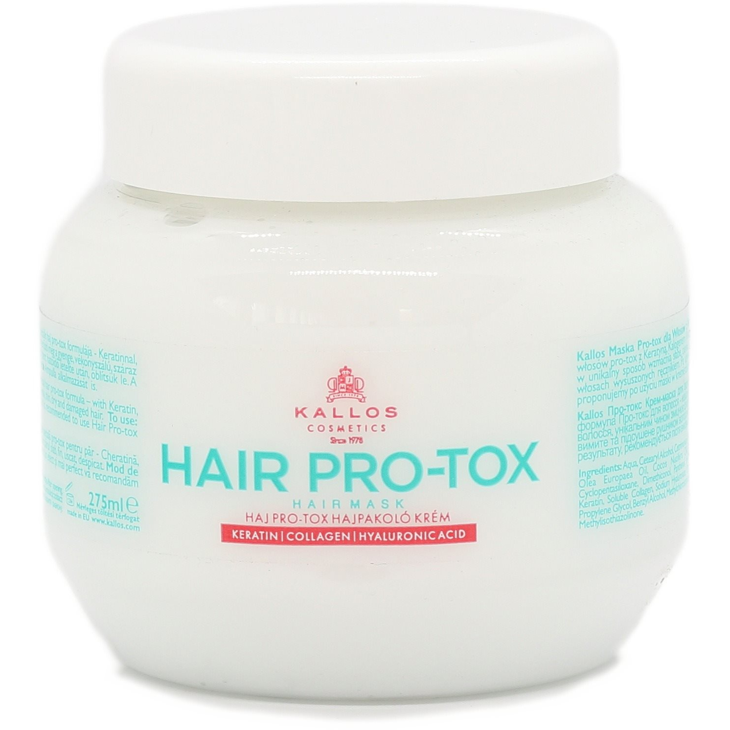 KALLOS Hair Pro-Tox Hair Mask 275 ml (5998889515942)