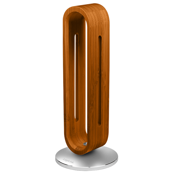 Headphone Stand, bamboo, brown, grey