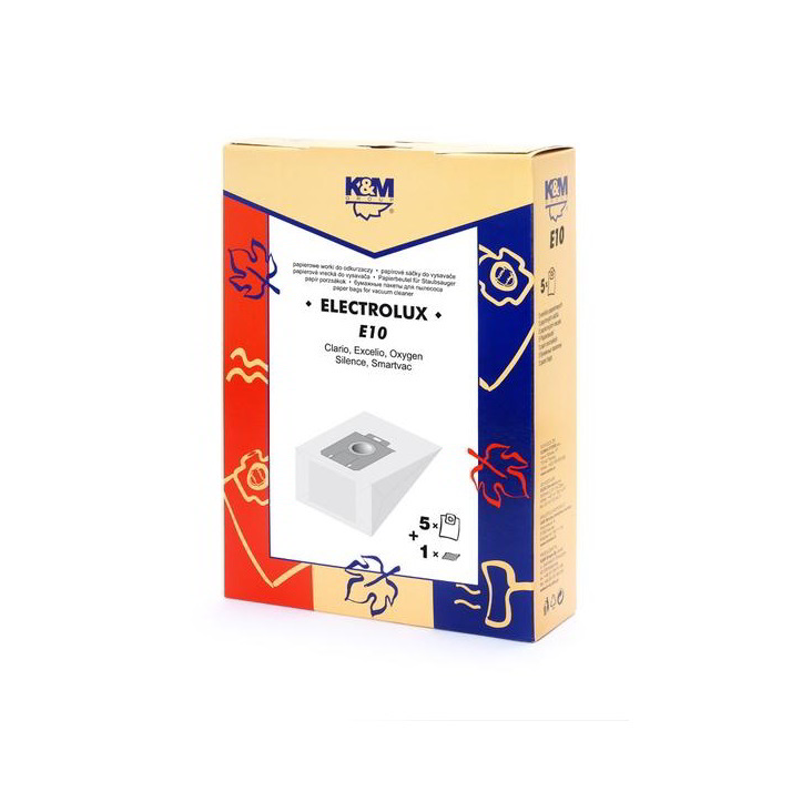 K&M E-10 Electrolux Porzsák (5 db / csomag) (E-10)