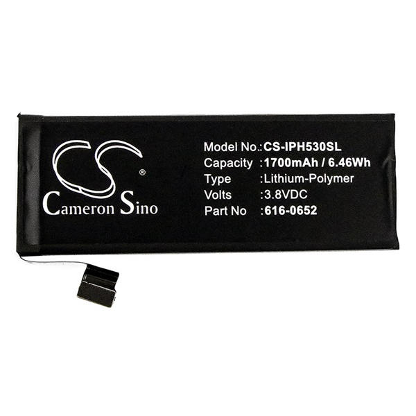 Cameron Sino CS-IPH530SL Apple iPhone 5S Telefon akkumulátor 1700 mAh