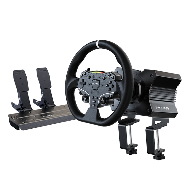 Moza Racing RS20 periferica di gioco Nero Sterzo + Pedali PC