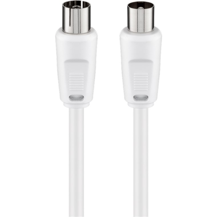 Goobay 50720 Koax antenna kábel 5m - Fehér (50720)