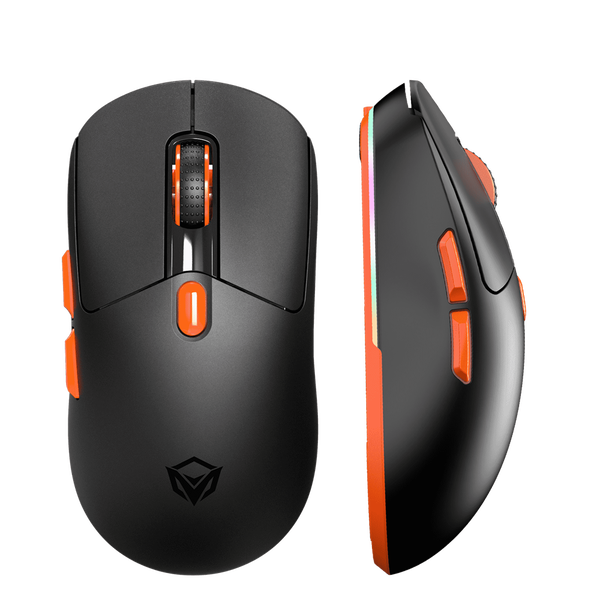 MeeTion GW38 Gaming Egér Bluetooth/Vezeték nélküli 8000 DPI RGB Fekete
