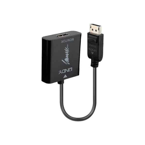 Lindy 41068 προσαρμογέας καλωδίου βίντεο 1,5 m DisplayPort HDMI Τύπος A (Standard) Μαύρος (Μαύρο)