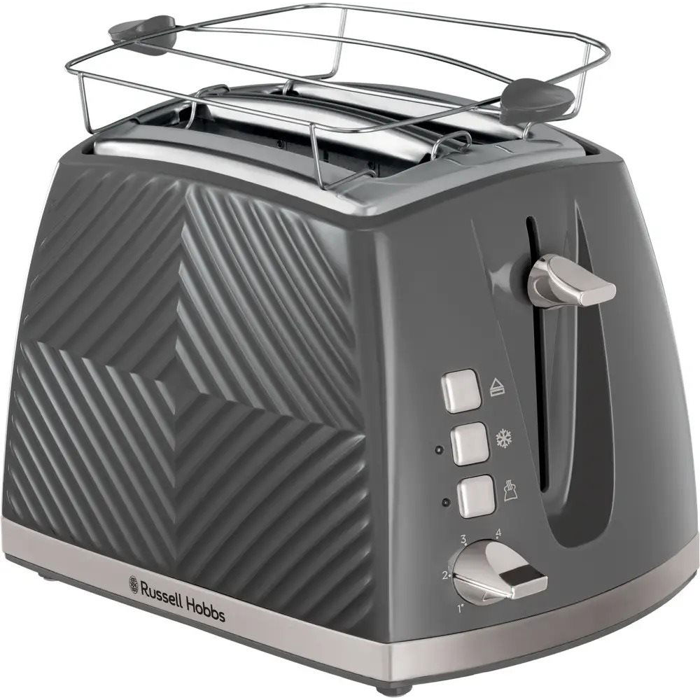 Russell Hobbs 26392-56 Groove 2S Toaster Grey (5038061143348)