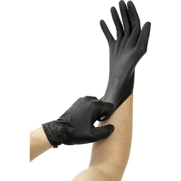 Kunzer 100 db Nitril Eldobható kesztyű Méret (kesztyű): L EN 374-3, EN 420, EN 455 (GREASE BULLY L)