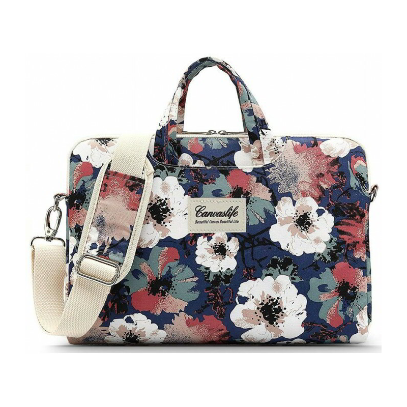 Canvaslife Blue camellia 15"-16" Notebook táska - Mintás (5906735412086)