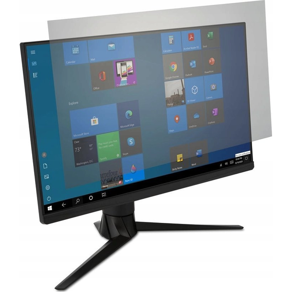 Monitorszűrő, tükröződéscsökkentő és kékfény szűrő, 21,5" 16:9 laptophoz, 477x268mm, levehető, KENSINGTON