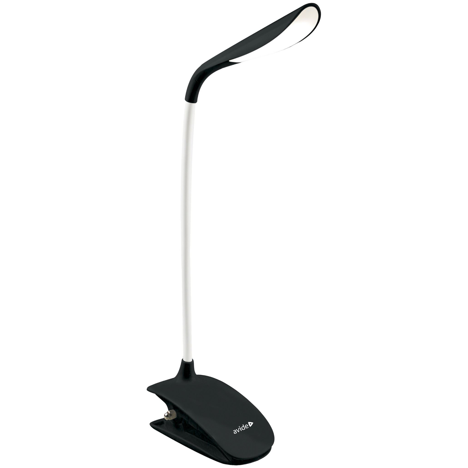 Avide csiptethető LED asztali lámpa fekete (ABLDL-CLIP-1.5W-BL) (ABLDL-CLIP-1.5W-BL)