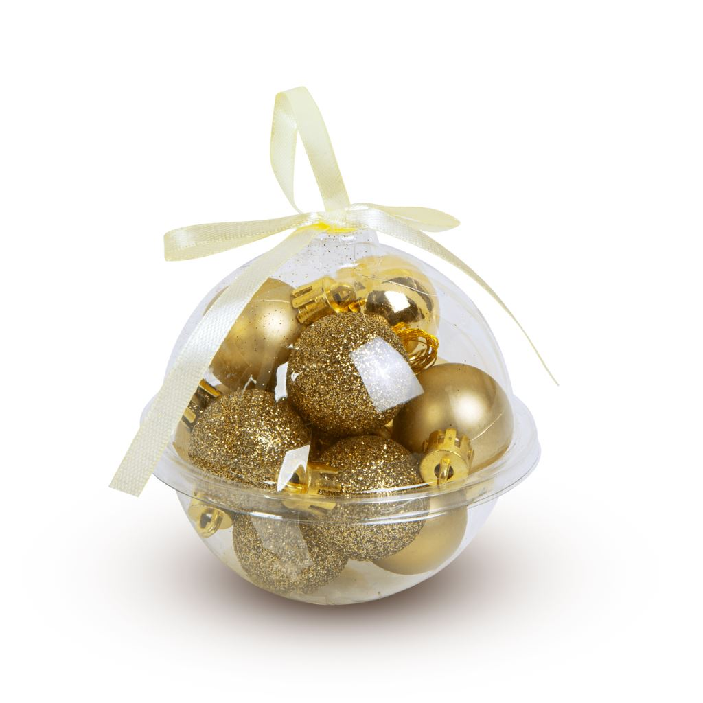 Family karácsonyfadísz szett aranyszínű 12db / szett (58775B) (58775B)