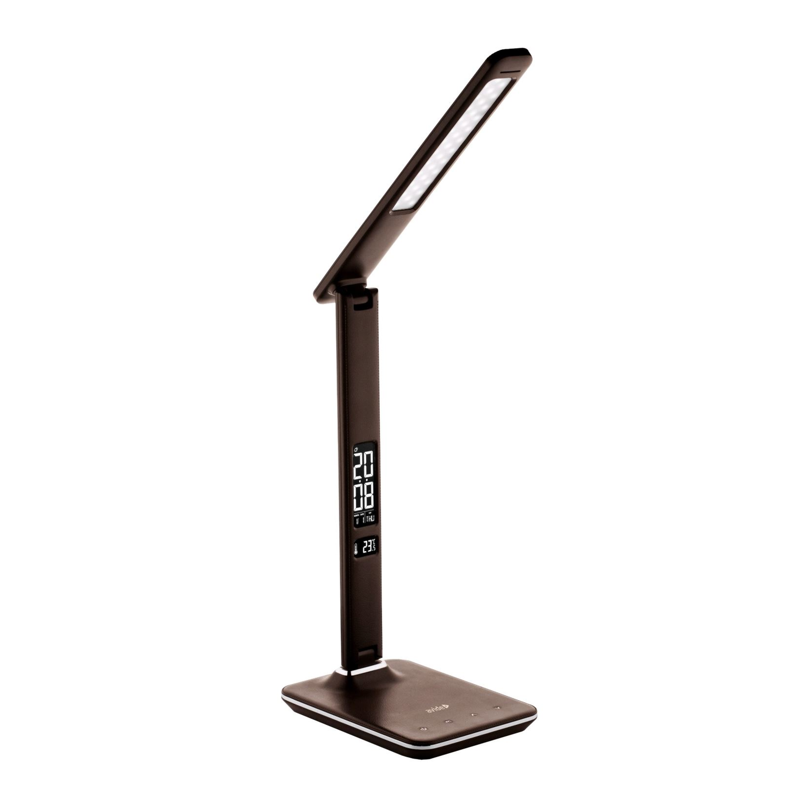Avide LED asztali lámpa naptárral bőrhatású barna 6W (ABLDL-OLC-6W-BR) (ABLDL-OLC-6W-BR)