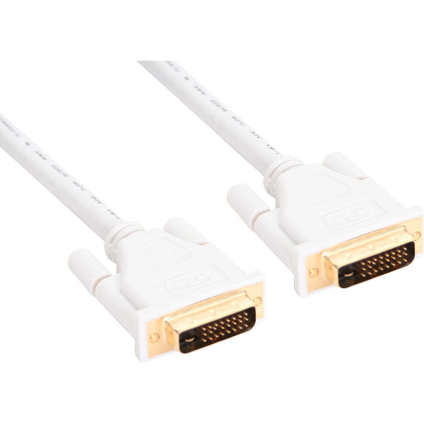 InLine 4043718143924 cavo DVI 5 m DVI-D Bianco