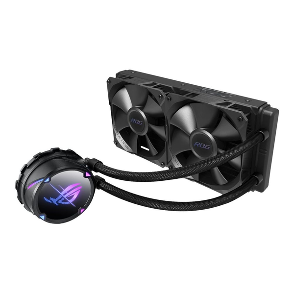 Asus ROG Strix LC II 240 AIO течно охлаждане с ARGB осветление, черно