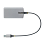 StarTech.com 5G4AB-USB-A-HUB интерфейсен хъб USB 3.2 Gen 1 (3.1 Gen 1) Type-A 5000 Мбит/с Сив