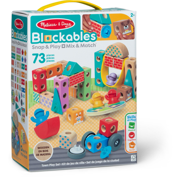 Melissa & Doug MDT BBN Blockables Town Pyst GML