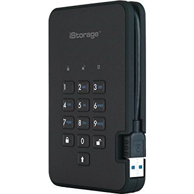 iStorage diskAshur 2 512 GB USB A típus 3.2 Gen 1 (3.1 Gen 1) Fekete