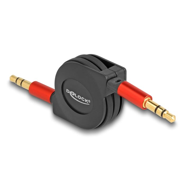 Predlžovací kábel jack 3,5 mm 3-pinový samec–samica biely 1 m Delock 85369