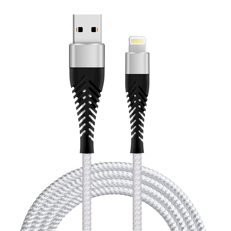 Fusion Fishbone USB-A - Lightning Adat és töltő kábel - Fehér (1.5m) (FUSLIGH15WH)