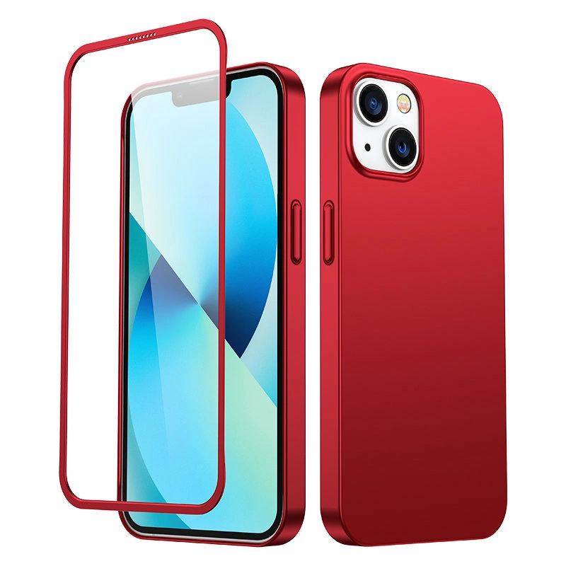Joyroom 360 Apple iPhone 13 + Tok+kijelzővédő üveg - Piros (JR-BP927 RED)