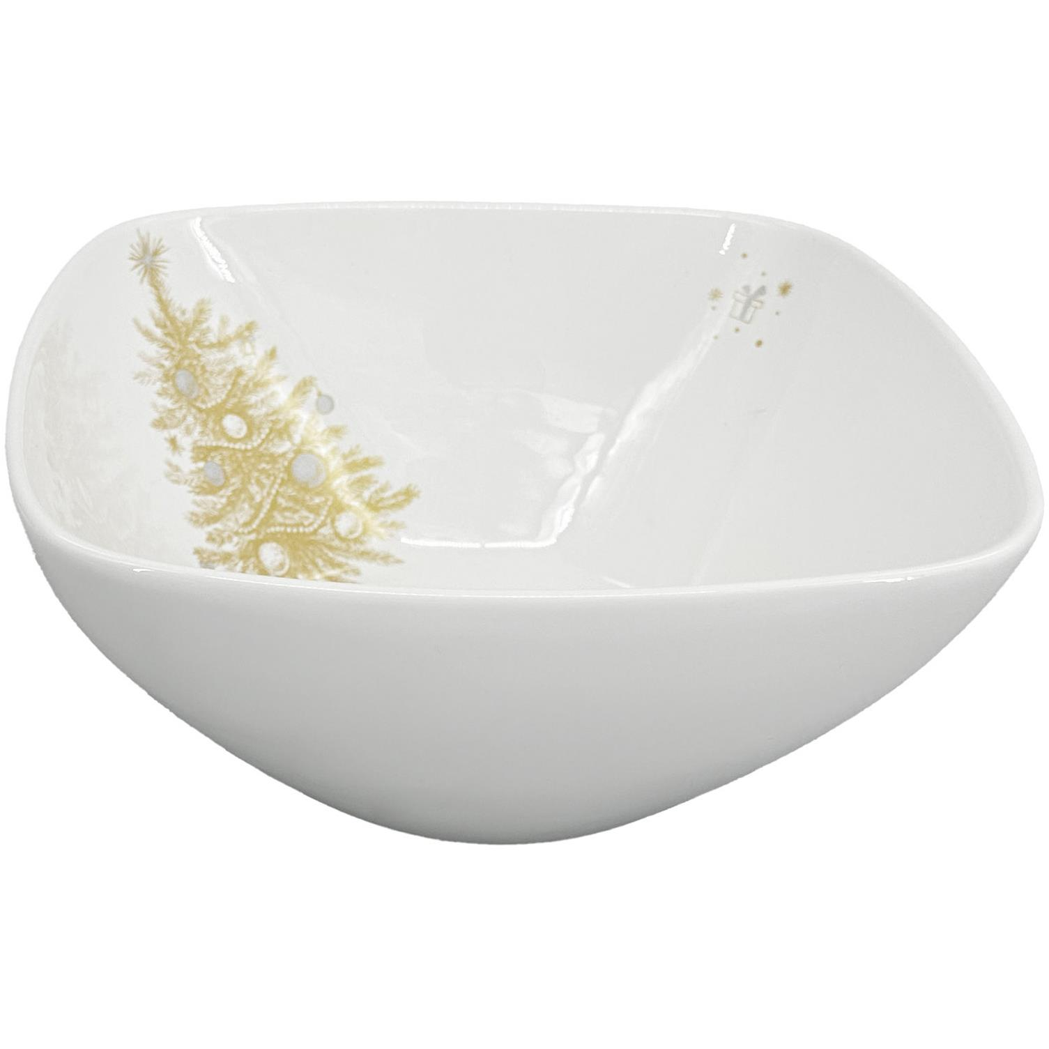 by inspire Quadro Karácsonyi tál - arany, 26×11 cm (8759-00-82)