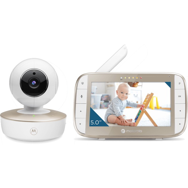 Motorola VM50G 5" Wireless Akkus Digitális Babamonitor Bébiőr - Fehér
