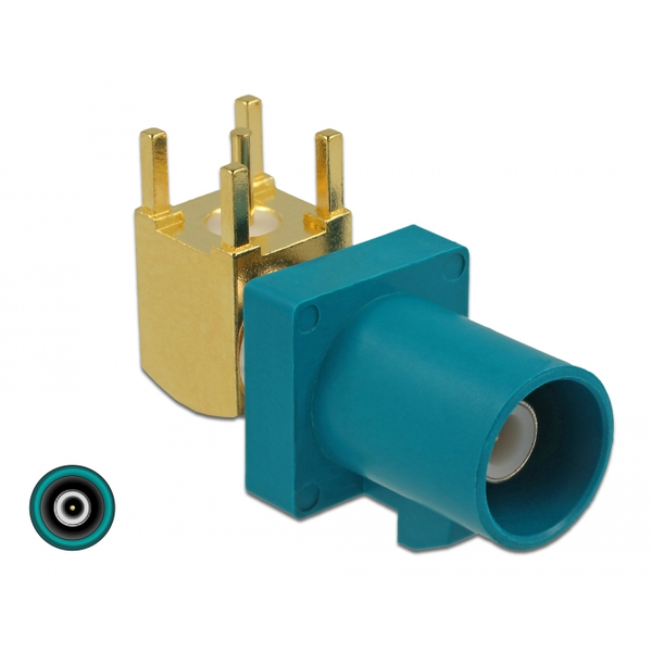 Delock FAKRA Z-dugó 90  PCB (89782)