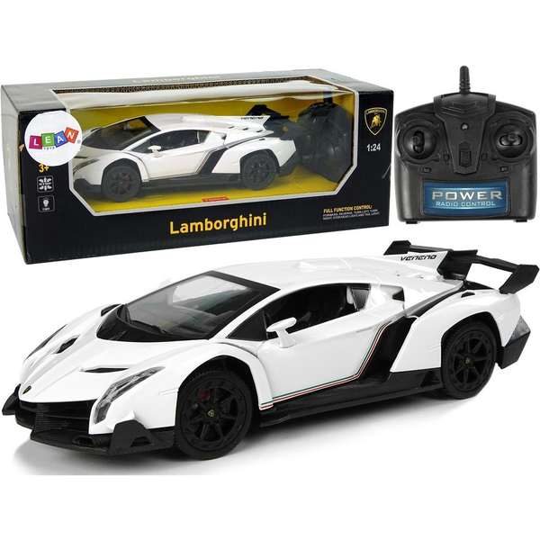 R/C Sportkocsi 1_24 Lamborghini Veneno Fehér 2.4 G Fények