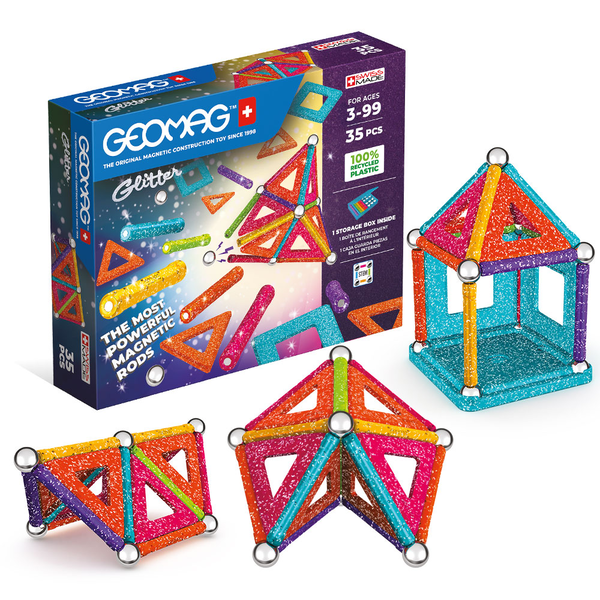 Geomag Glitter Panels Recycled Играчка с неодимов магнит
