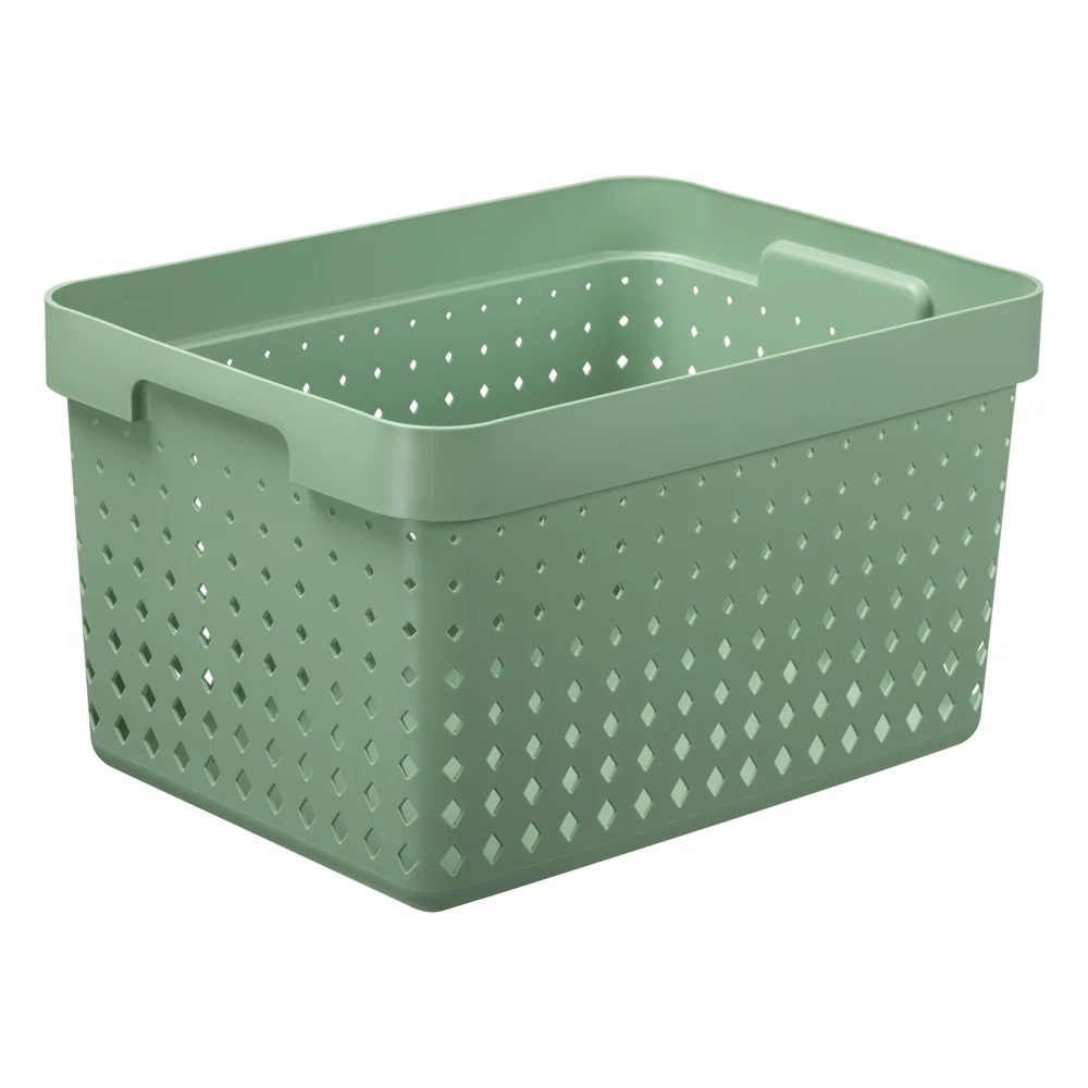 Iris Seoul Műanyag Tárolókosár 17,6L - Zöld (60250815)
