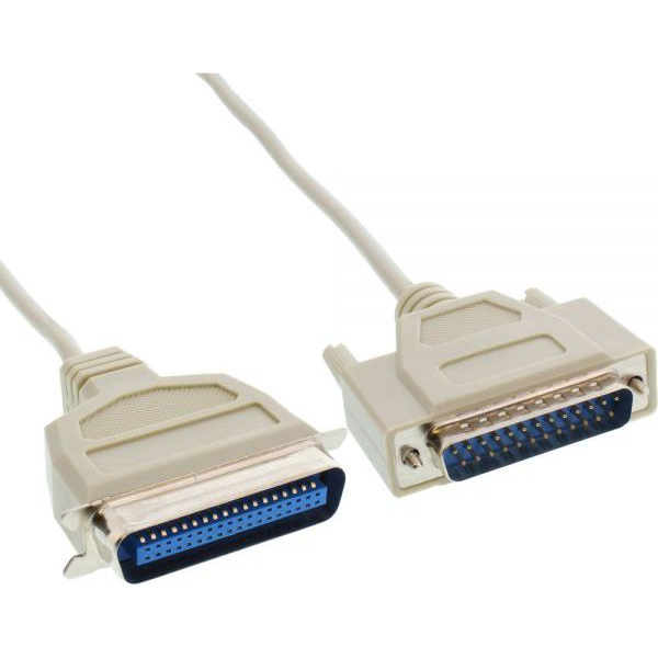 InLine 11442 cavo seriale Beige DB25 C36